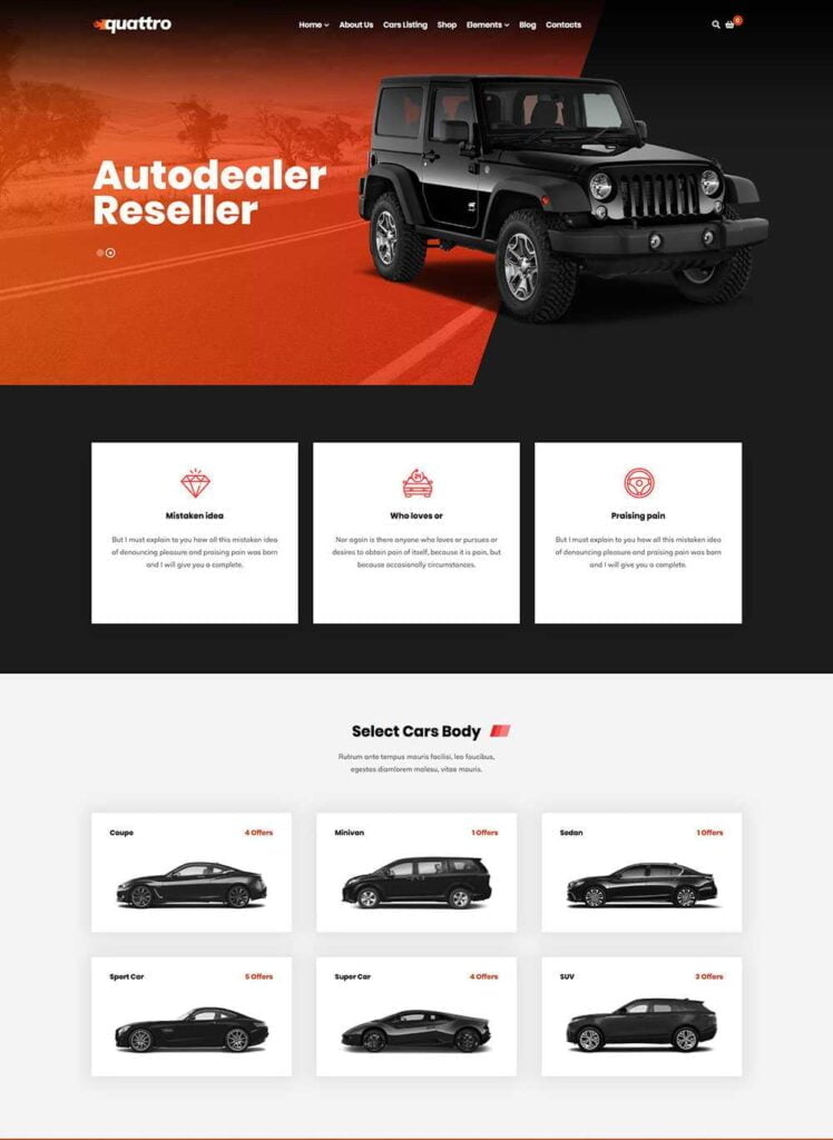 Automobile Website Samples