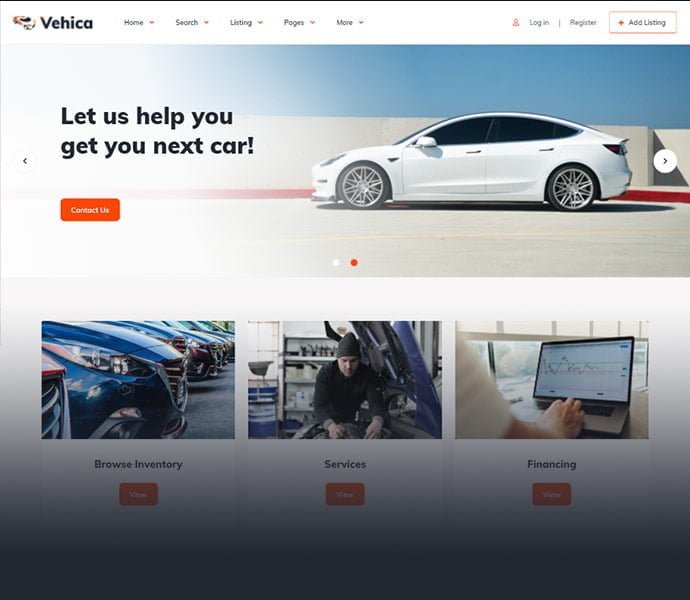 Automobile Website Samples