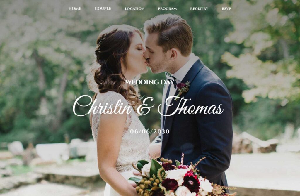 Wedding Website Samples