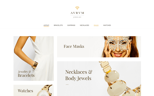 Jewellery & Accessories Website Samples