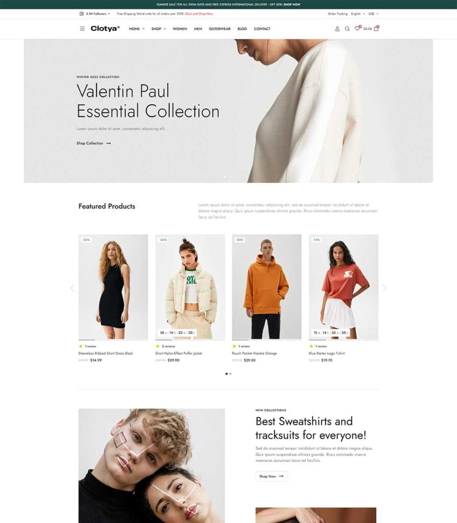 E-Commerce Website Samples