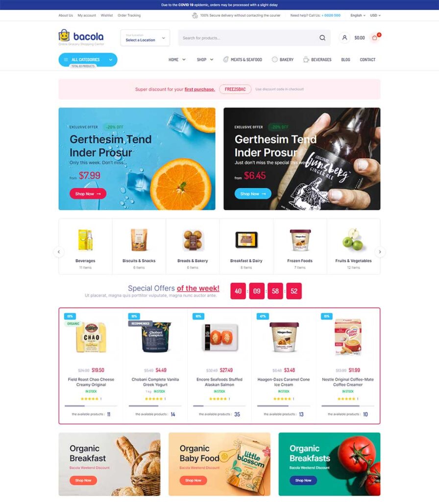 E-Commerce Website Samples