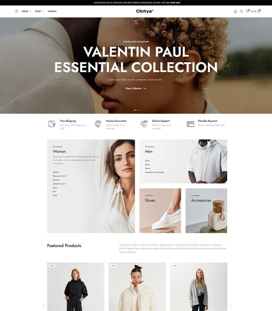 E-Commerce Website Samples