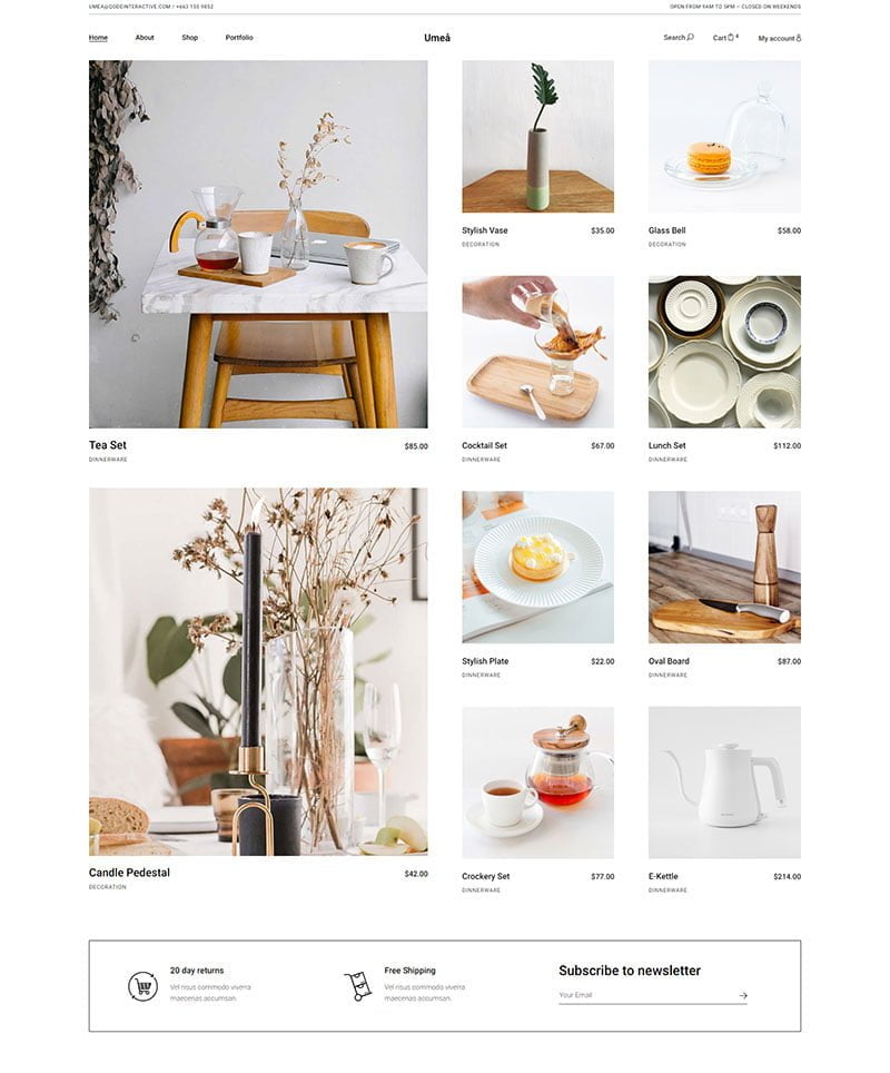 Home Decor Website Samples