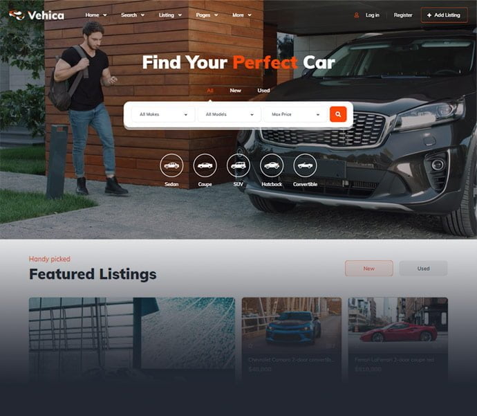 Automobile Website Samples